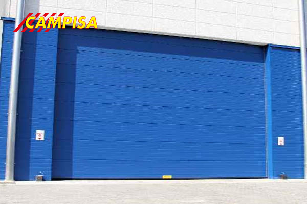 Air tight, hydraulic, motorized sectional doors